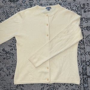 Light Yellow Cashmere Cardigan